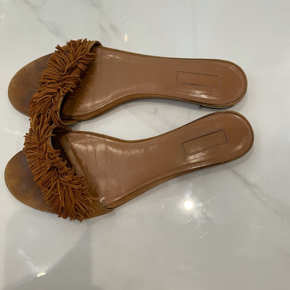 Aquazurra brown sandals 38